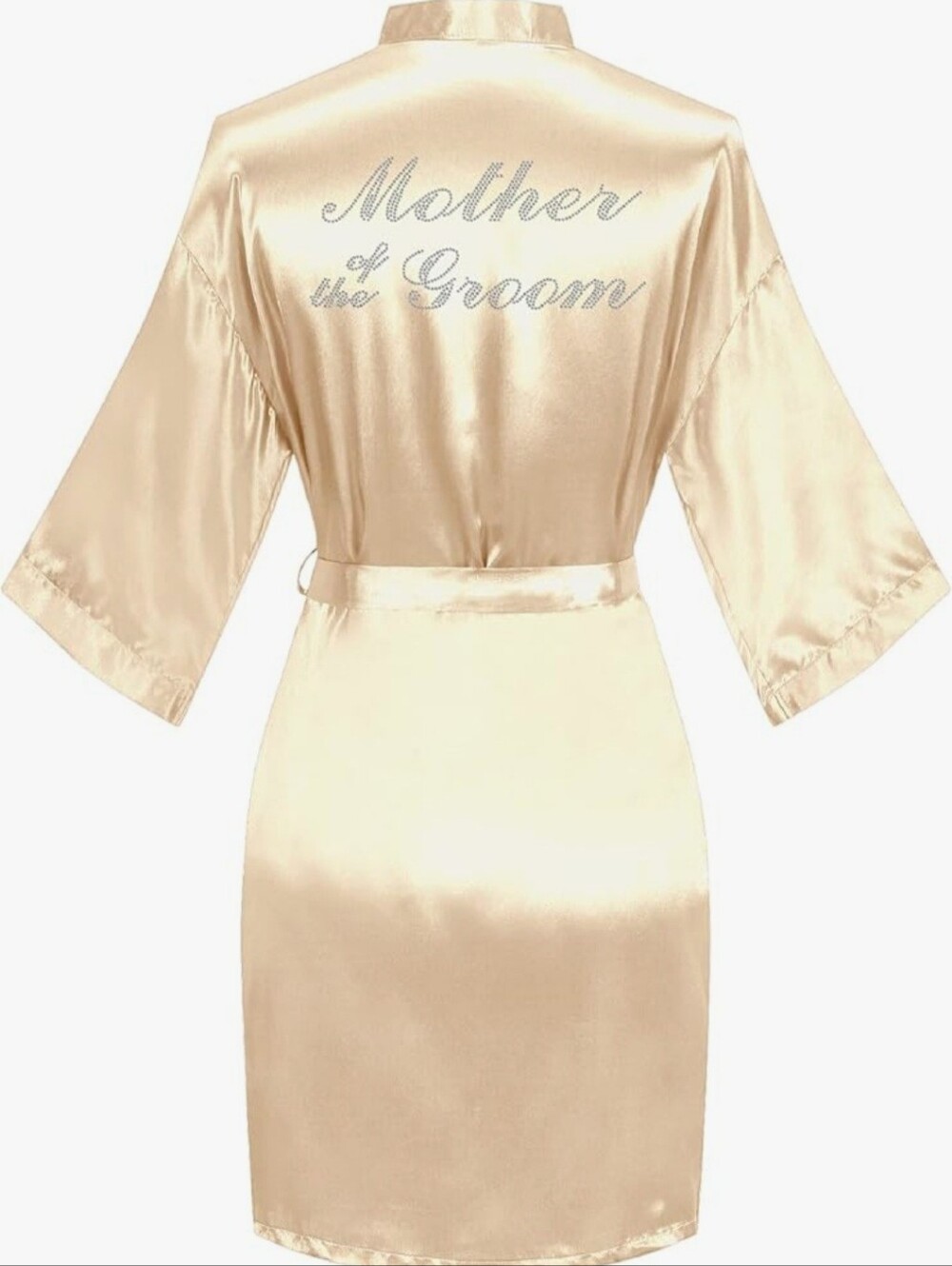 Mother of the Groom Satin Robe - Champagne
